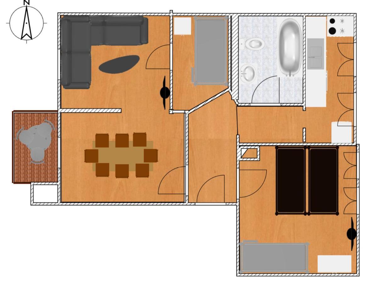 Jena City Apartment, Balkon, Sonnig, Wifi, Parkplaetze, Naehe Zentrum 外观 照片